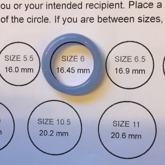 Blue Agate Ring - Picture 2 of 2